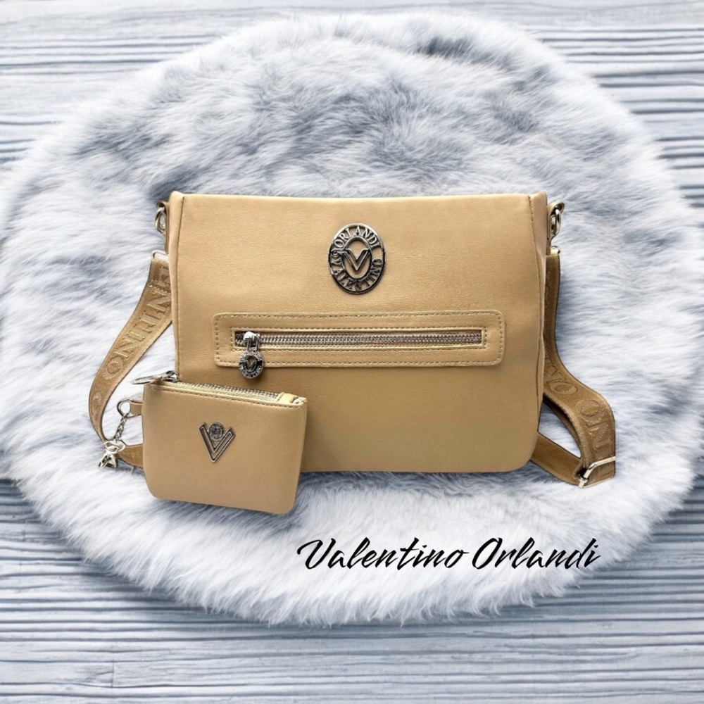 Valentino Orlandi Tan Crossbody & Card Holder NEW - Picture 14 of 14